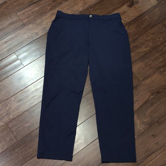 Lilly Pulitzer Travel Trousers UPF 50+ True Navy SIZE 14 - Picture 6 of 8
